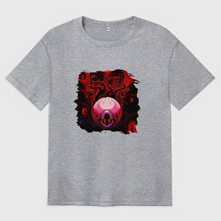 Футболка оверсайз женская Eye of Cthulhu, цвет: меланж