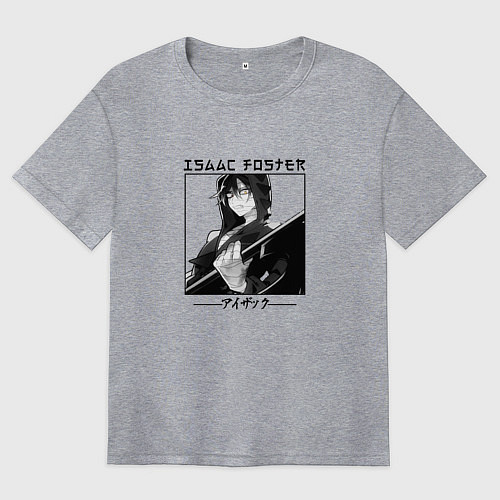 Женская футболка оверсайз Ангел кровопролития Satsuriku no Tenshi, Айзек Фос / Меланж – фото 1