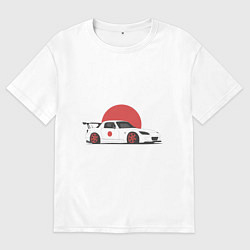 Футболка оверсайз женская Honda s 2000, цвет: белый