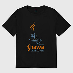 Футболка оверсайз женская Senior Shawa Developer, цвет: черный