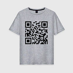 Женская футболка оверсайз Хочу в тайгу - QR code