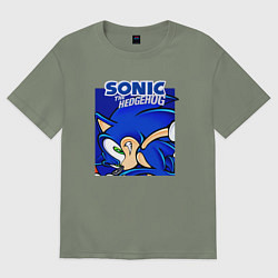 Футболка оверсайз женская Sonic Adventure Sonic, цвет: авокадо