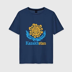 Женская футболка оверсайз Казахстан - Kazakhstan