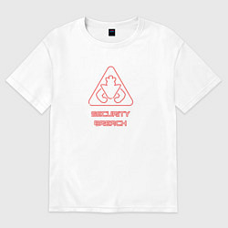 Футболка оверсайз женская FNAF Security Breach logo, цвет: белый