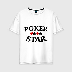 Женская футболка оверсайз Poker Star