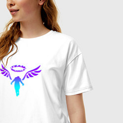 Футболка оверсайз женская WALHALLA TEAM NEON LOGO ТОКИЙСКИЕ МСТИТЕЛИ, цвет: белый — фото 2