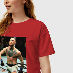 Футболка оверсайз женская Конор МакГрегор McGregor, цвет: красный — фото 2