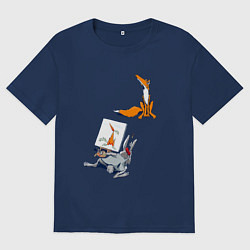 Женская футболка оверсайз Художник так видит