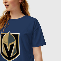 Футболка оверсайз женская Vegas Golden Knights , Вегас Голден Найтс, цвет: тёмно-синий — фото 2