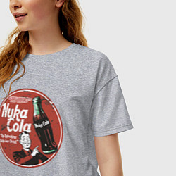 Футболка оверсайз женская Nuka Cola Ice Cold Retro, цвет: меланж — фото 2