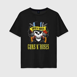 Женская футболка оверсайз GUNS N ROSES ГРУППА