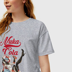 Футболка оверсайз женская Fallout Nuka Cola Furry Poster, цвет: меланж — фото 2