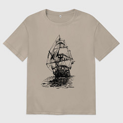 Женская футболка оверсайз Pacific ocean Frigate