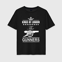 Женская футболка оверсайз Arsenal The king of London Арсенал