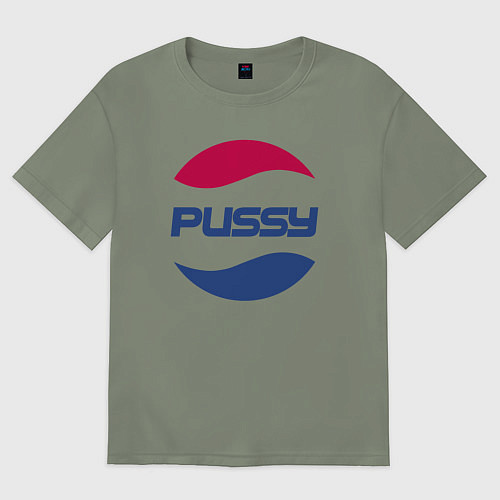 Женская футболка оверсайз Pepsi Pussy / Авокадо – фото 1