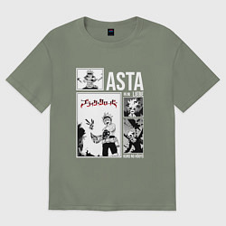 Футболка оверсайз женская Asta art, цвет: авокадо