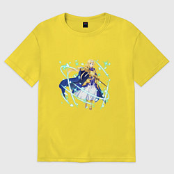 Футболка оверсайз женская Alice Zuberg, цвет: желтый