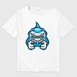 Футболка оверсайз женская Shark player, цвет: белый