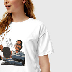 Футболка оверсайз женская ШЛЁП!, цвет: белый — фото 2