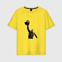 Футболка оверсайз женская Jordan - Dunk, цвет: желтый