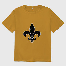 Футболка оверсайз женская Вайс кингс, цвет: горчичный