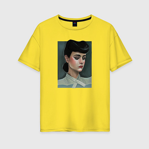 Женская футболка оверсайз Рейчел, Бегущий по лезвию / Желтый – фото 1