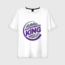 Женская футболка оверсайз Sacramento King