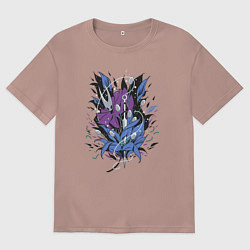 Футболка оверсайз женская Хорнет, цвет: пыльно-розовый