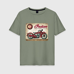 Женская футболка оверсайз Indian motorcycle 1901
