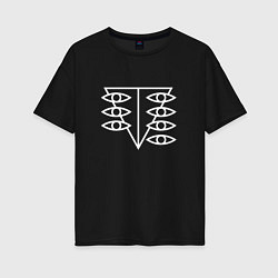 Футболка оверсайз женская Seele logo, цвет: черный