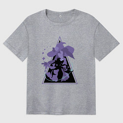 Женская футболка оверсайз Genshin Impact MonaМона