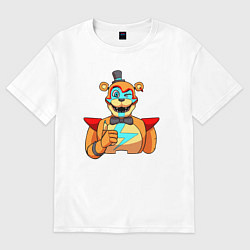 Футболка оверсайз женская Five Nights at Freddys: Security Breach - Глэмрок, цвет: белый