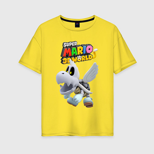 Женская футболка оверсайз Dry Bones Super Mario 3D World Nintendo / Желтый – фото 1