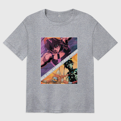 Женская футболка оверсайз Наранча Гирга из ДжоДжо / Меланж – фото 1