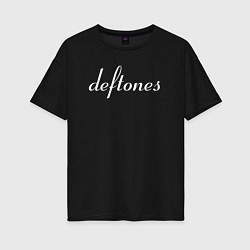 Футболка оверсайз женская Deftones rock, цвет: черный