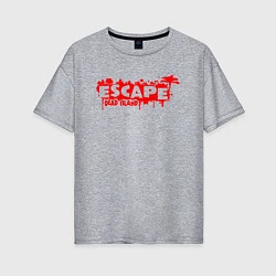 Женская футболка оверсайз Dead island ESCAPE