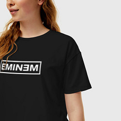 Футболка оверсайз женская Eminem ЭМИНЕМ, цвет: черный — фото 2