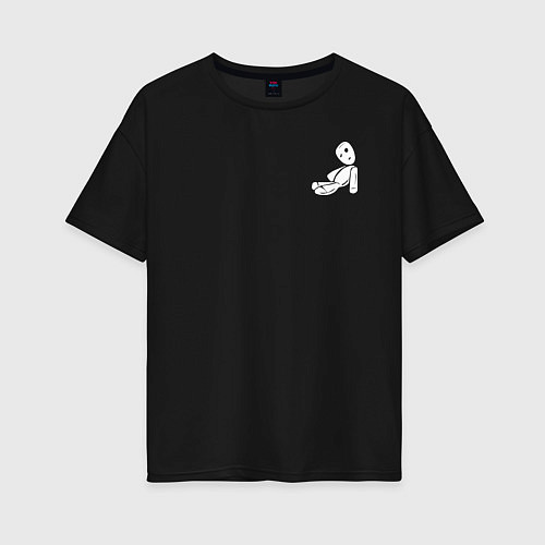 Женская футболка оверсайз KoЯn / Черный – фото 1