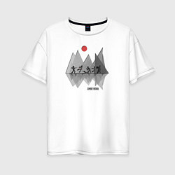 Футболка оверсайз женская Зомби патруль, цвет: белый