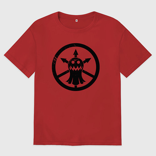 Женская футболка оверсайз Мю-13 / Красный – фото 1