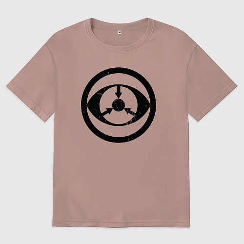 Женская футболка оверсайз Эта-10 / Пыльно-розовый – фото 1