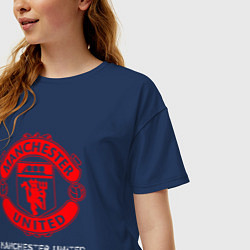 Футболка оверсайз женская MANCHESTER UNITED Manchester United, цвет: тёмно-синий — фото 2