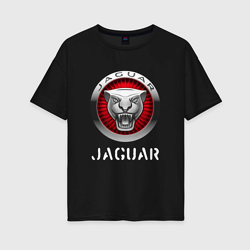 Женская футболка оверсайз JAGUAR Jaguar / Черный – фото 1