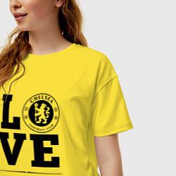 Футболка оверсайз женская Chelsea Love Классика, цвет: желтый — фото 2