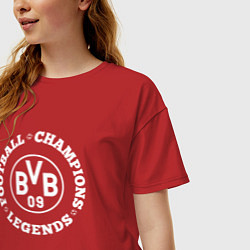 Футболка оверсайз женская Borussia Чемпионы Легенды, цвет: красный — фото 2