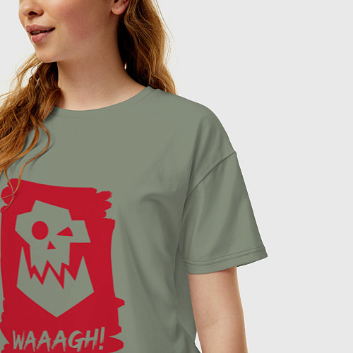 Женская футболка оверсайз Орочий Вааагх! Горка и Морка / Авокадо – фото 3