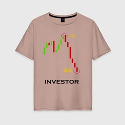 Женская футболка оверсайз Investor