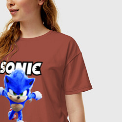 Футболка оверсайз женская Sonic the Hedgehog 2022, цвет: кирпичный — фото 2