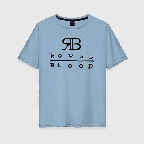 Женская футболка оверсайз RB Royal Blood / Мягкое небо – фото 1