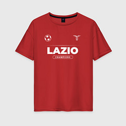 Футболка оверсайз женская Lazio Форма Чемпионов, цвет: красный